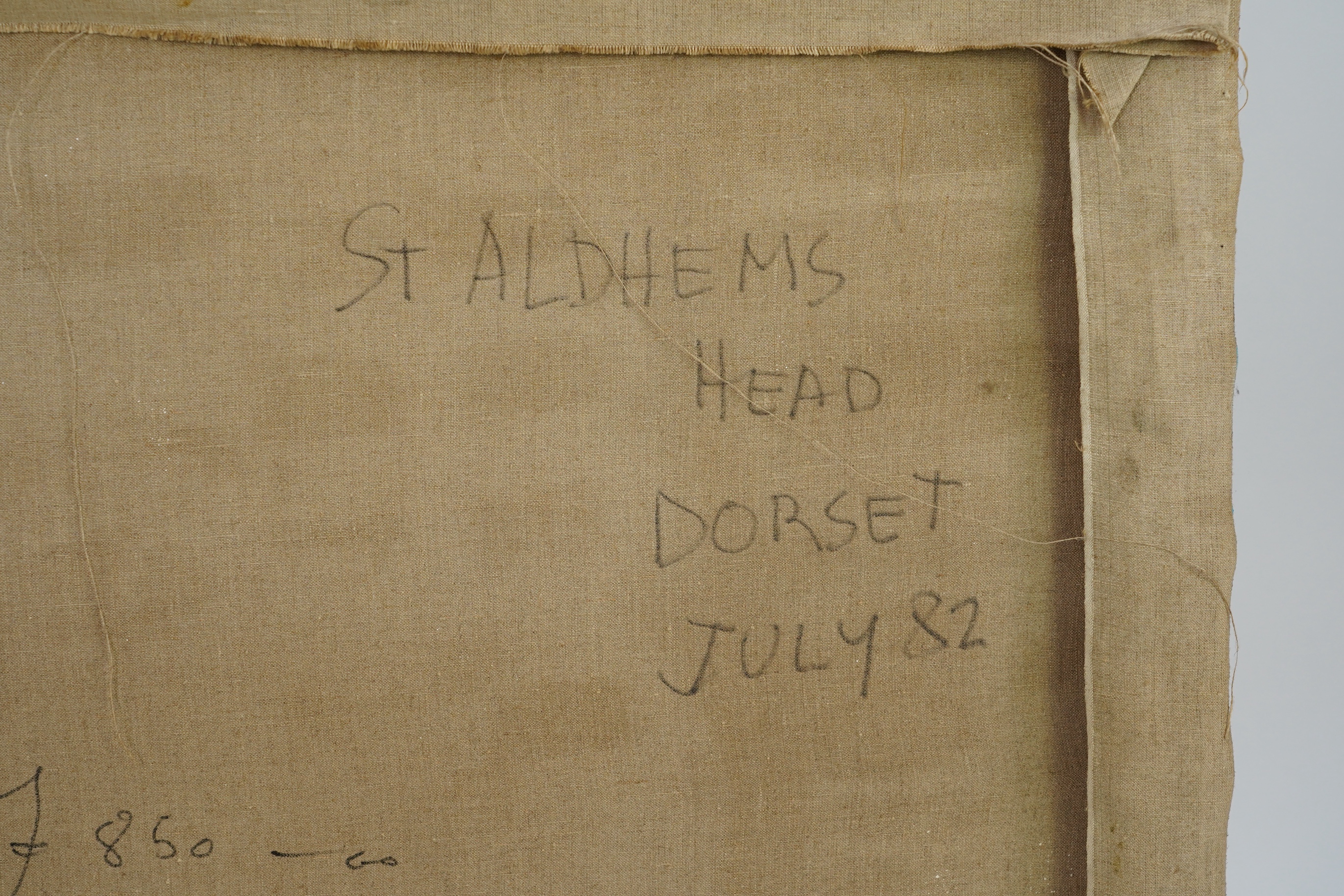 Padraig Macmiadhachain, Irish 1929-2017, 'St Aldhelm's Head, Dorset, July '82 - with normal chapel'